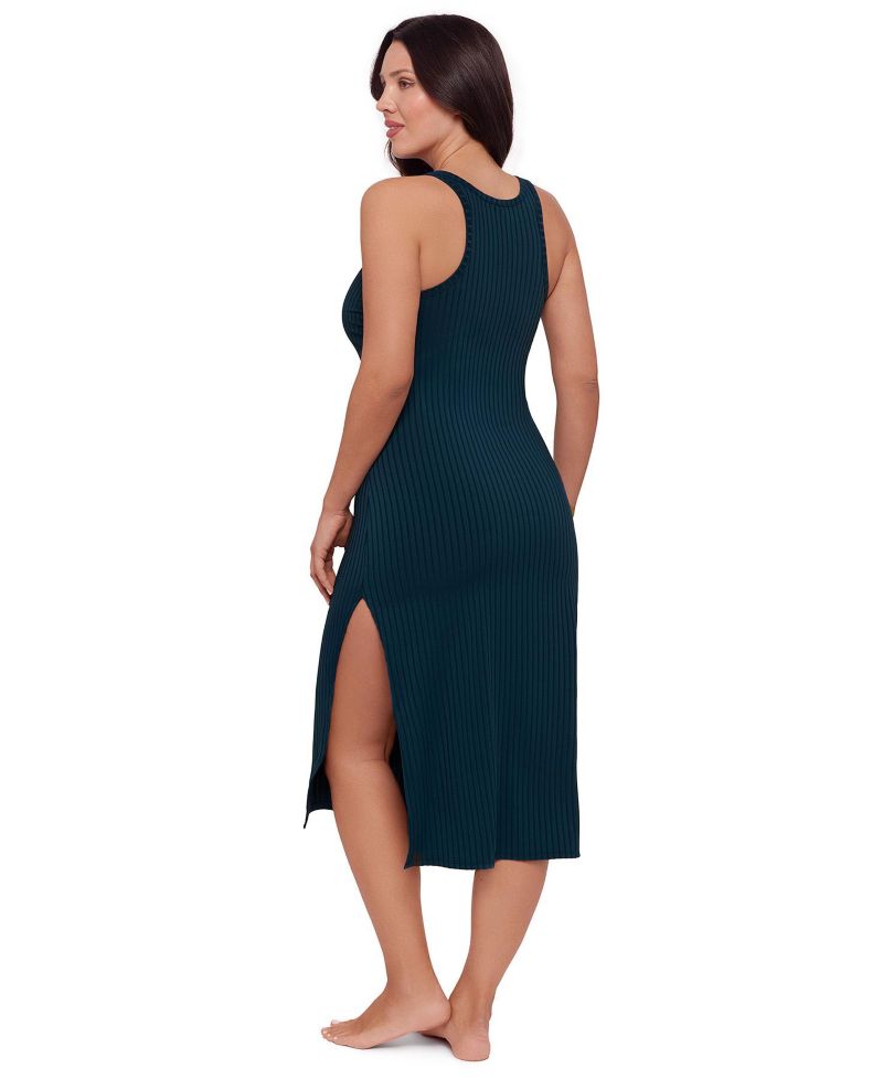 Women's Rib Swimsuit Coverup Dress