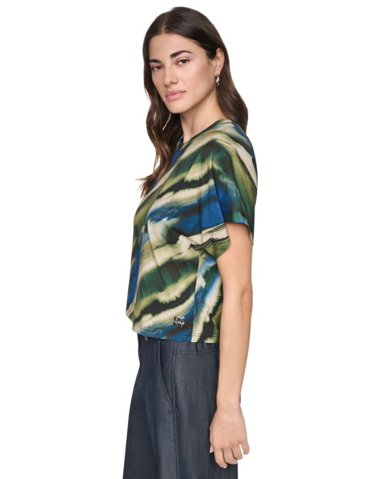 Women's Printed Wide-Sleeve T-Shirt
