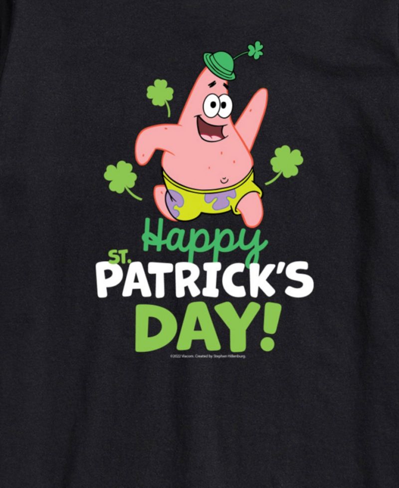 Men's SpongeBob SquarePants Happy Patrick's Day Short-Sleeve T-Shirt