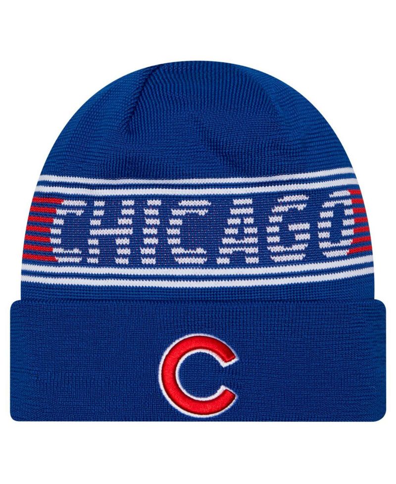 Men's Royal Chicago Cubs Authentic Collection Cuffed Knit Hat