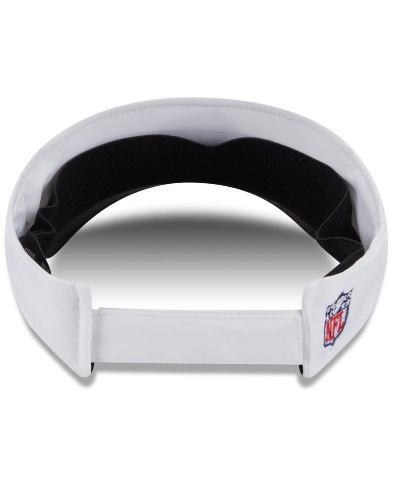 Men's White/Black Baltimore Ravens 2025 NFL Training Camp Adjustable Visor Hat