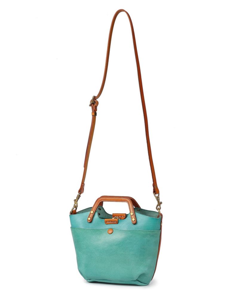 Women's Genuine Leather Sprout Land Mini Tote Bag