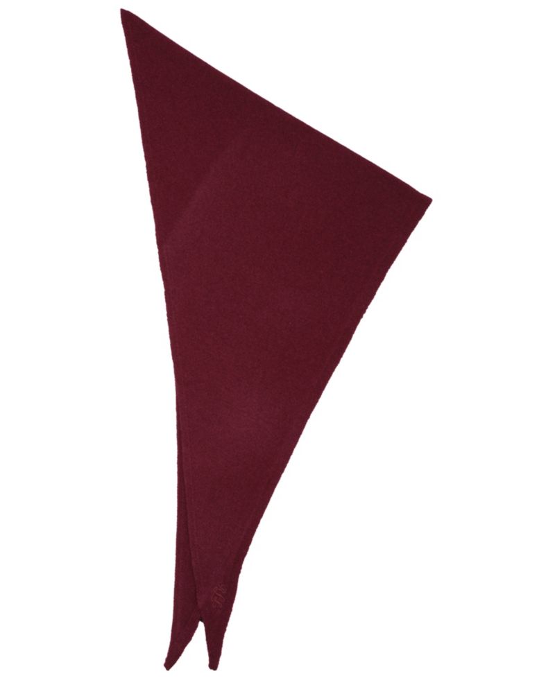 Wool Knit Triangle Scarf