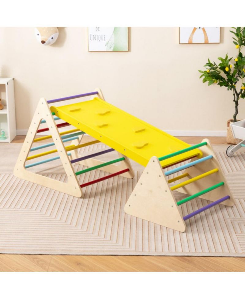 Montessori Climbing Triangles and Ramp, 3-Piece Set