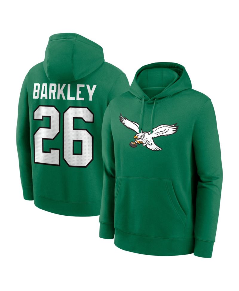Men's Philadelphia Eagles Saquon Barkley Midweight Fleece Hoodie