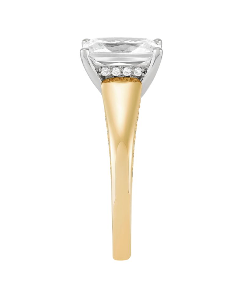 IGI Certified Lab Grown Diamond Engagement Ring (2-3/4 ct. t.w.) in 14k Two Tone or 14k White Gold