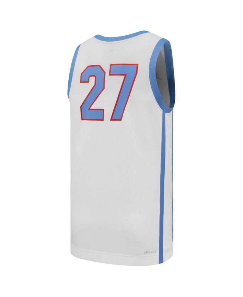 Men's 27 White Houston Cougars Replica Basketball Jersey
