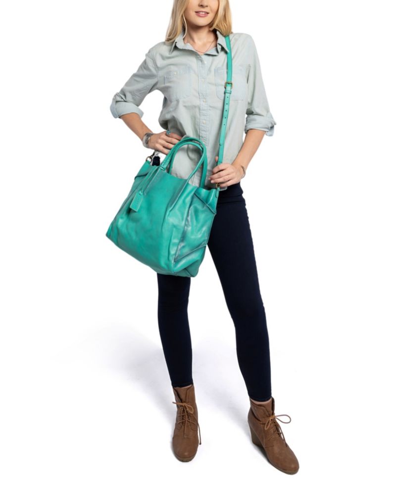 Sprout Land Extra-Large Leather Tote Bag