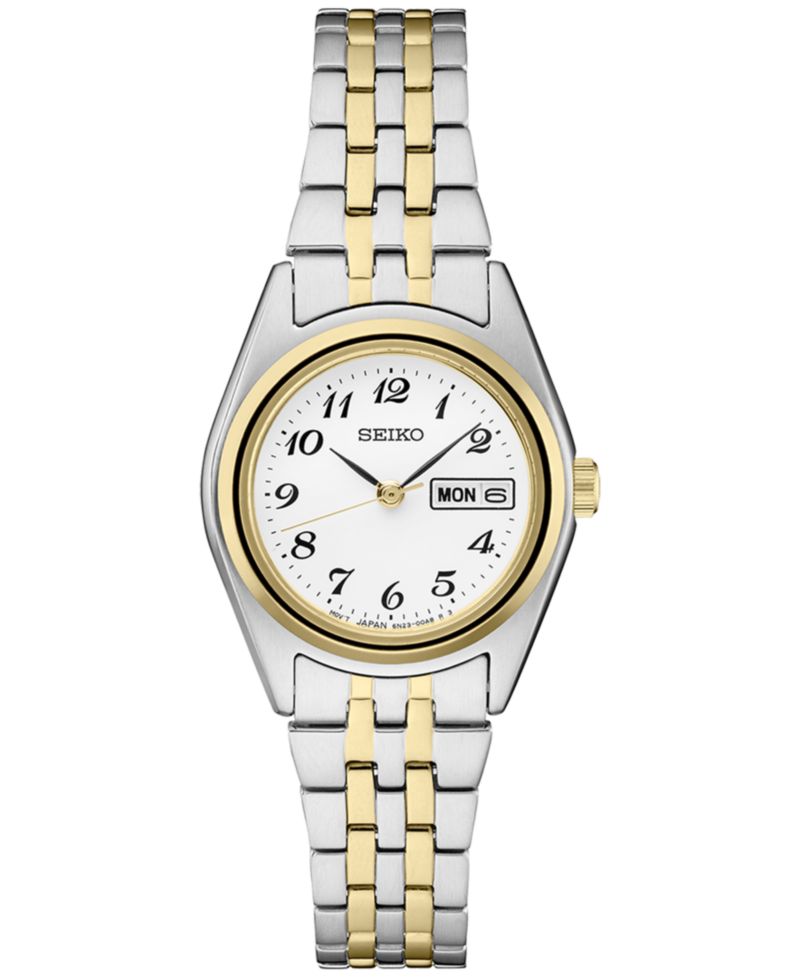 Women's Analog Essentials Two-Tone Stainless Steel Bracelet Watch 25mm