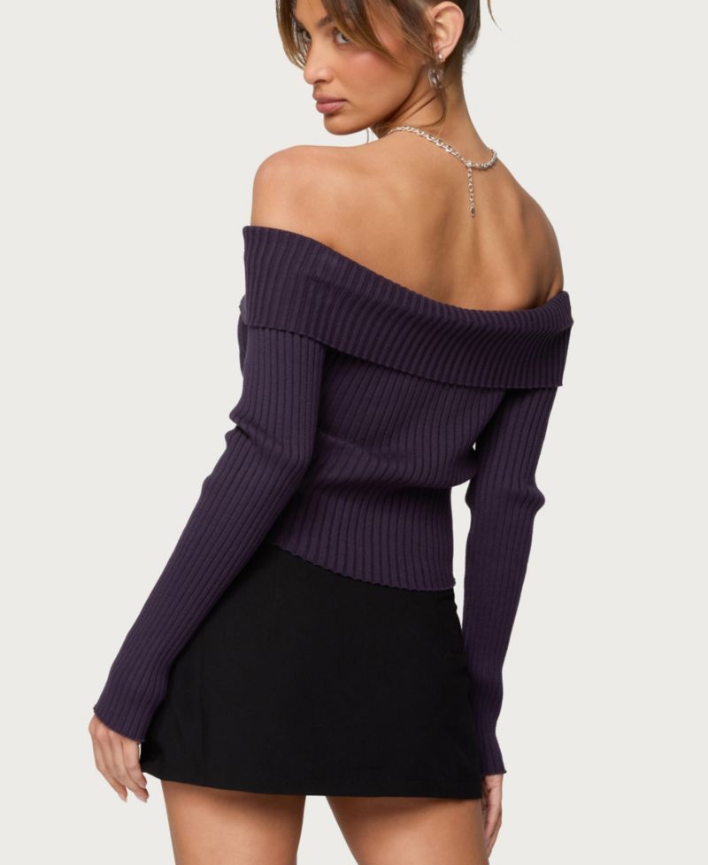 Women's Lauren Knit Foldover Top