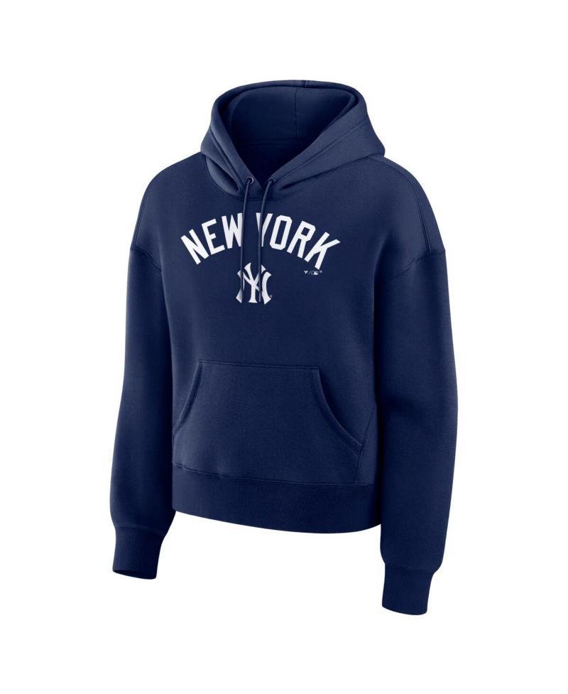 Women's Navy New York Yankees Lockup Legacy Fleece Hoodie