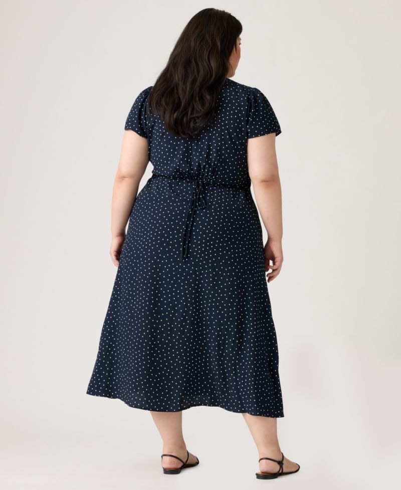 Plus Size Lilith Short-Sleeve Midi Dress