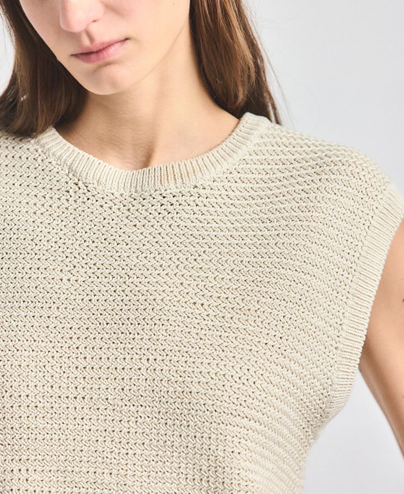 Women's Vivienne Mesh Knit Sleeveless Sweater