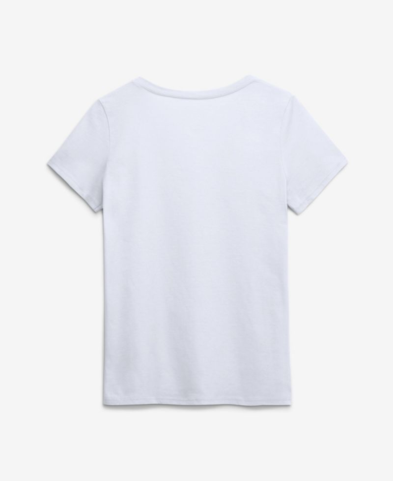 Women's White Miami Dolphins Primary Logo V-Neck T-Shirt