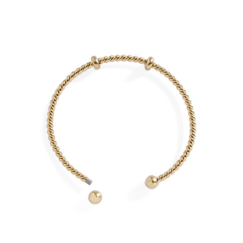 French Rope Charm Bracelet Cuff