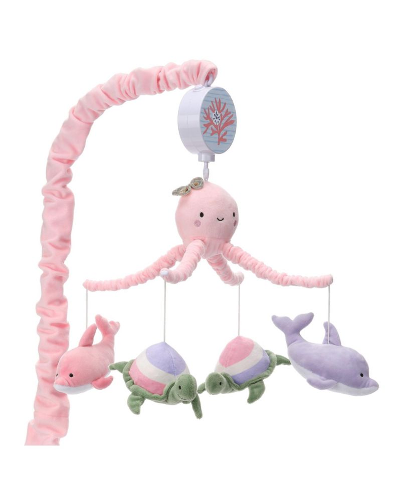Lambs and Ivy Sea Dreams Dolphin/Turtle Musical Baby Crib Mobile Soother Toy