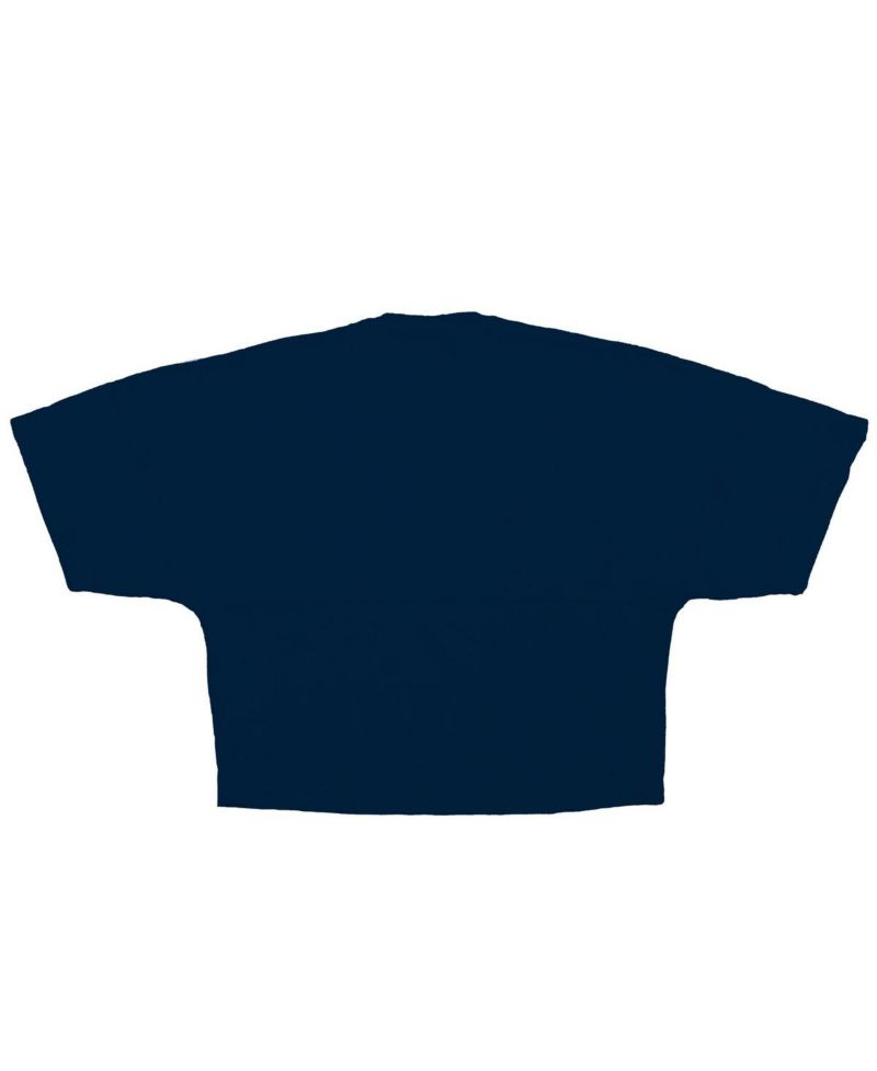 Women's Navy New York Yankees Skyline Crop T-Shirt