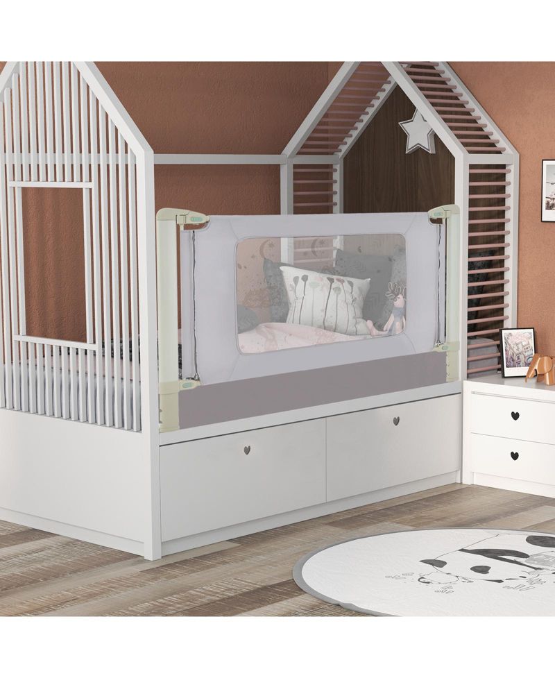 Vertical Lifting Bed Rail for Toddlers with Double Lock-59 inch
