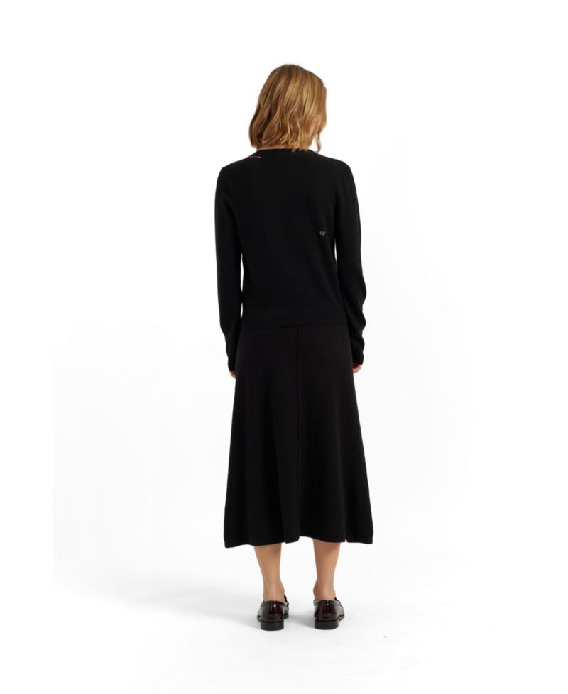 Women's Wool-Cashmere Snoopy Pocket Cardigan