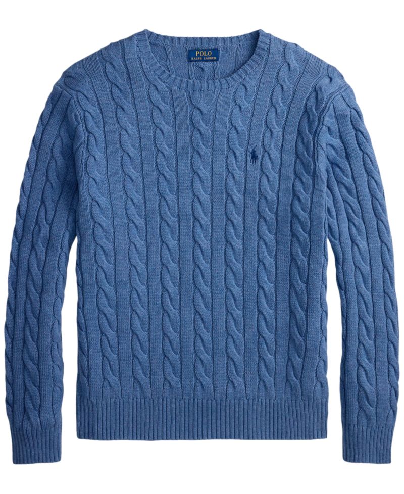 Men's Cable-Knit Cotton Sweater