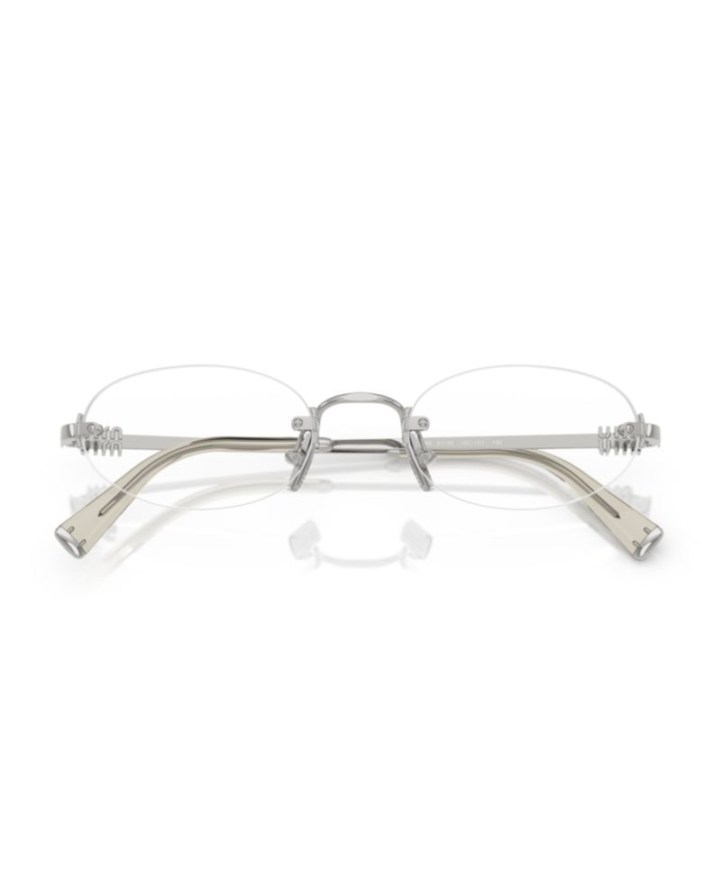Woman Oval Metal MU 53WV Eyeglasses