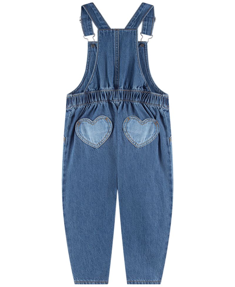 Baby Girls' Sleeveless Heart Overall