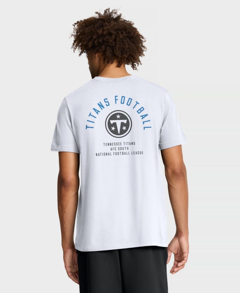 Men's Tennessee Titans Split Logo Crewneck T-Shirt