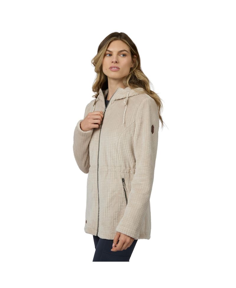 Women's Grid Butter Pile Anorak Jacket