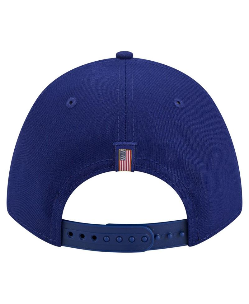 Men's Royal Texas Rangers American Flag 9FORTY M-Crown A-Frame Adjustable Hat
