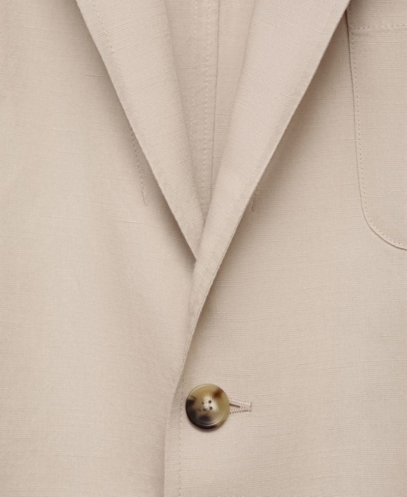 Men's Slim-Fit Linen Jacket