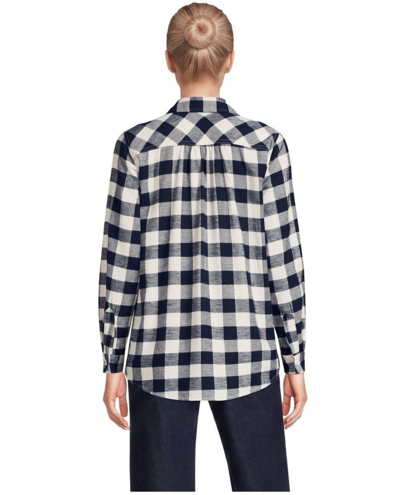 Women's Flannel Boyfriend Long Sleeve Shirt