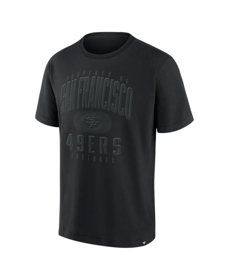 Men's Black San Francisco 49ers Black Out Heavyweight T-Shirt