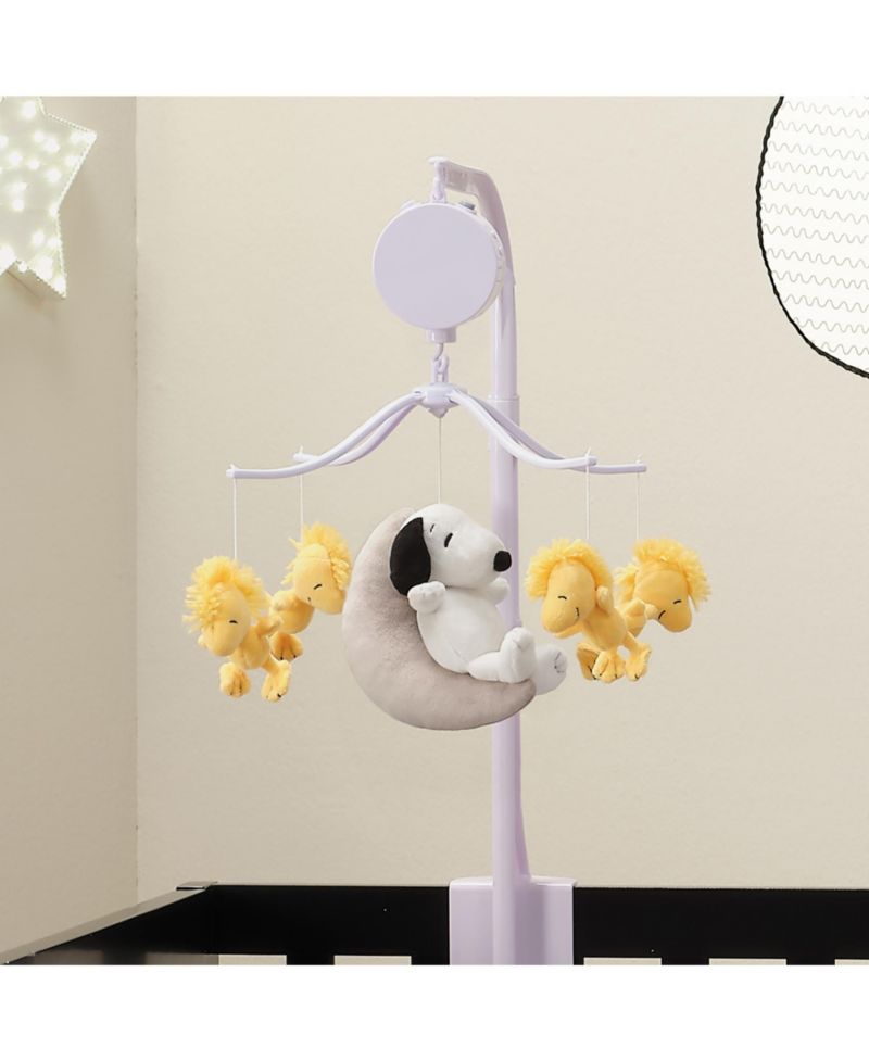 Snoopy Love Musical Baby Crib Mobile Soother Toy