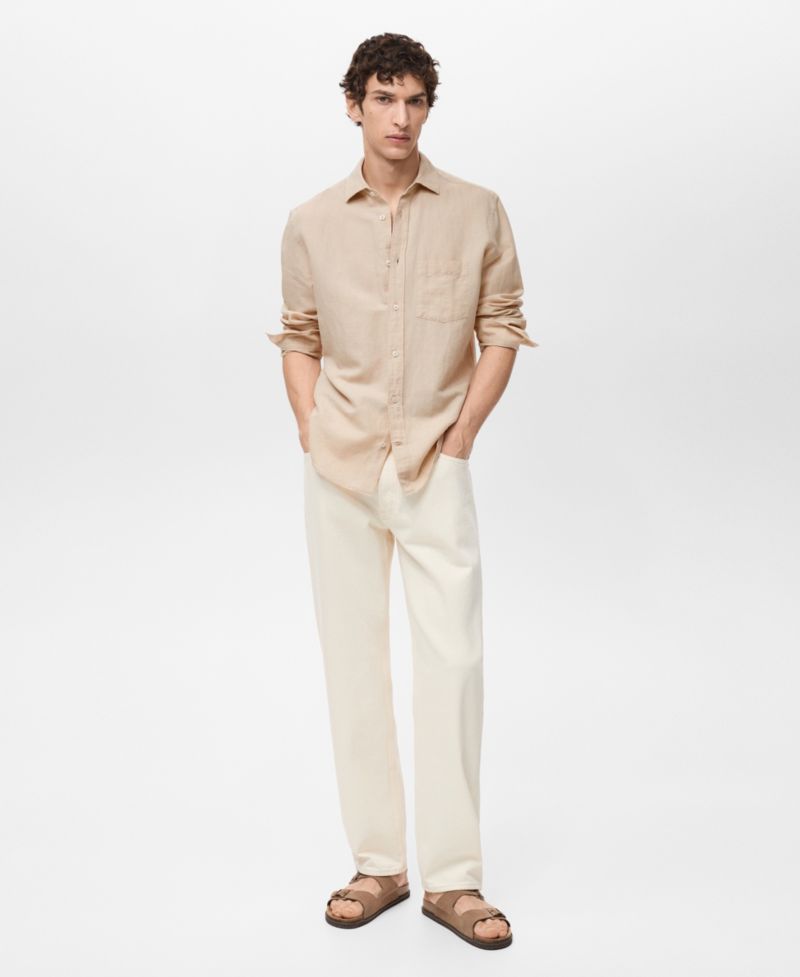 Men's Classic-Fit Linen Shirt