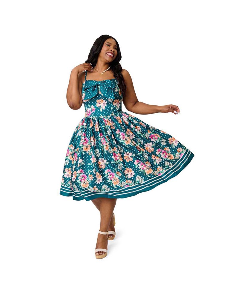 Plus Size 1950s Sweetheart Swing Dress
