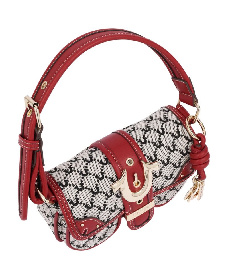 Multi-Strap Denim Shoulder Bag