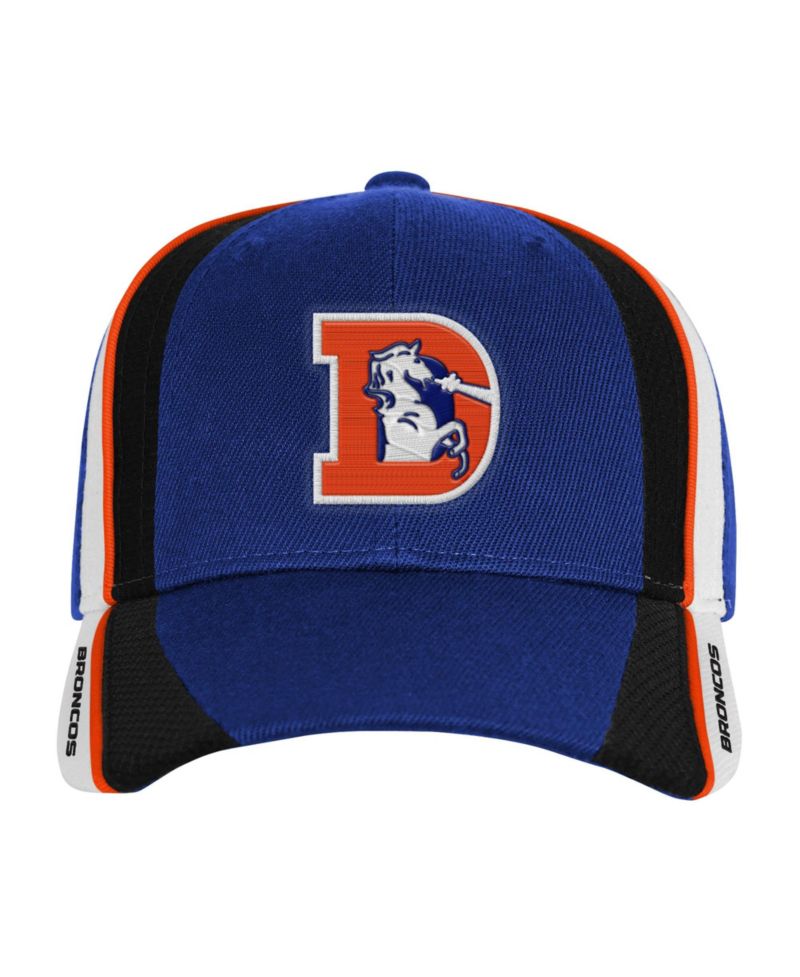 Big Boys' and Girls' Denver Broncos Club Downforce Pro Crown Snapback Structured Adjustable Hat