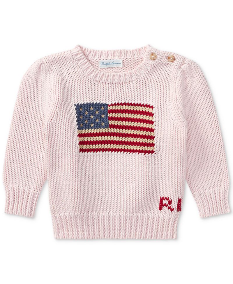 Baby Girls Flag Sweater