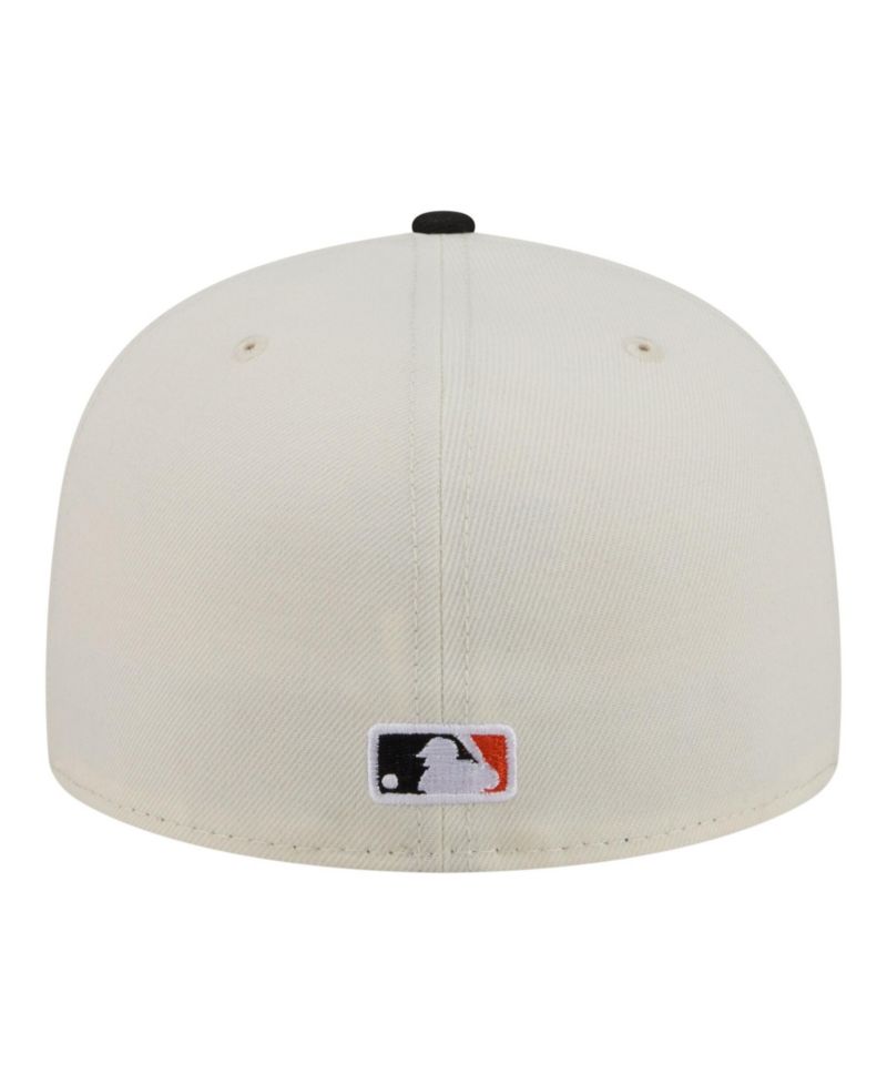 Men's Cream/Black San Francisco Giants Bullpen Cart 59FIFTY Fitted Hat