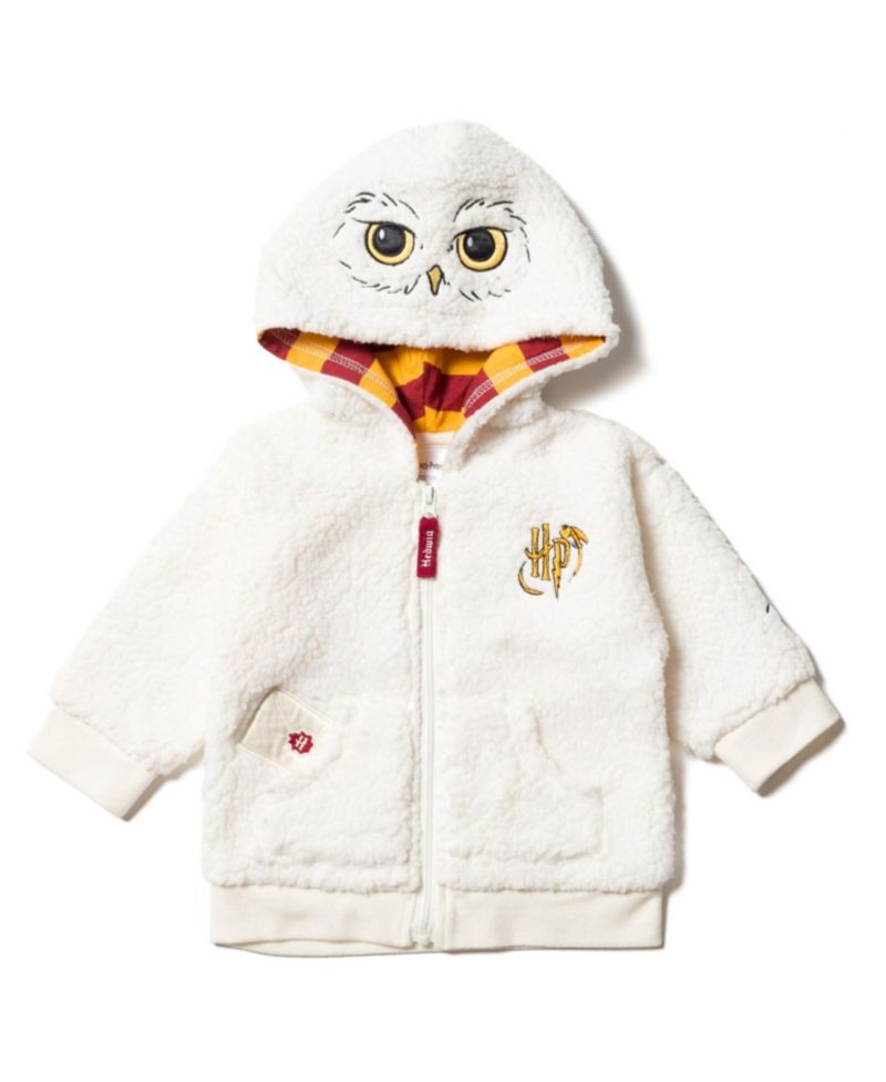 Hedwig Owl Fleece Zip Up Costume Hoodie Toddler| Child Boys