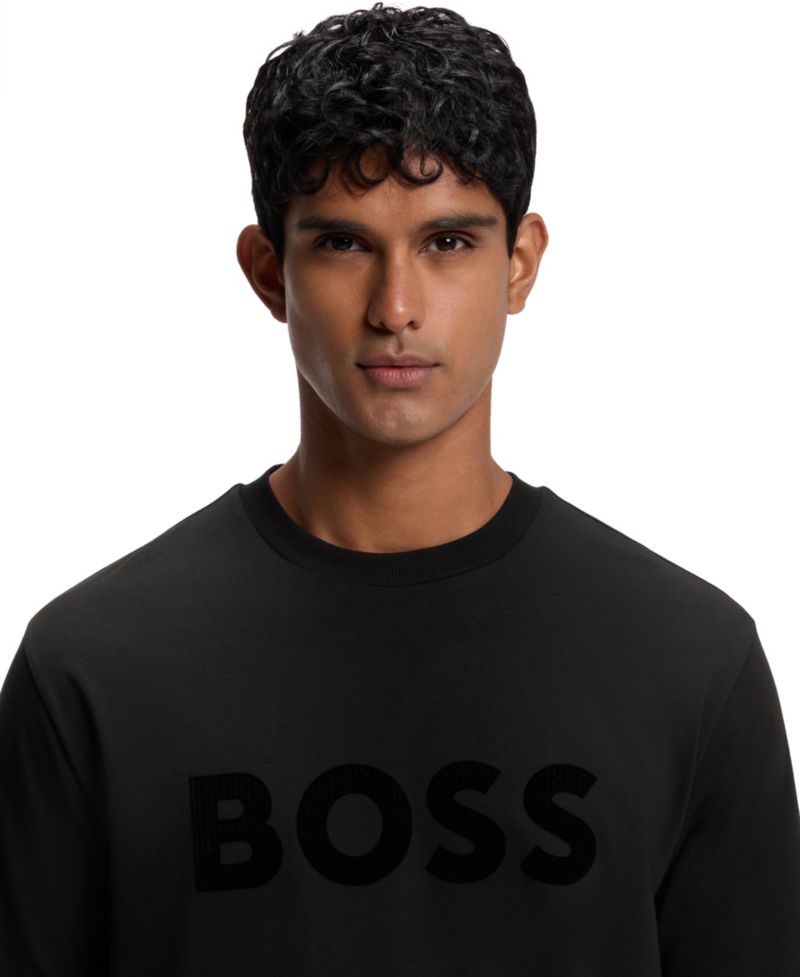 Men's Crewneck Short-Sleeve Stretch Cotton-Blend T-Shirt