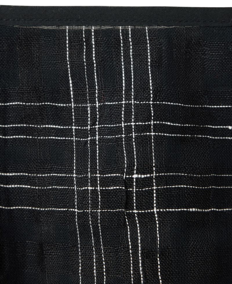 Women's Plaid Linen-Blend High-Rise Skirt