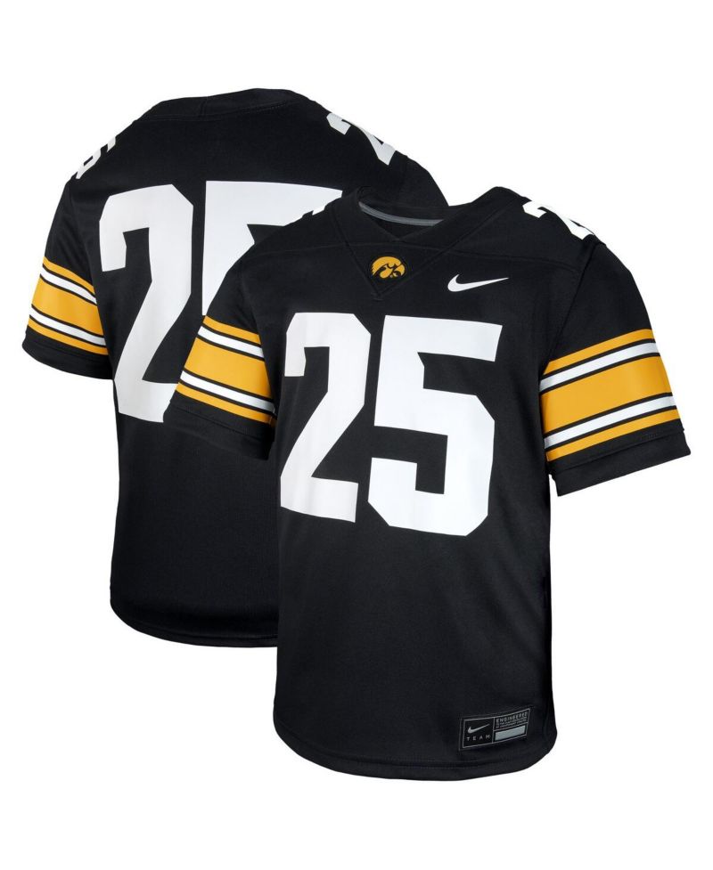 Big Boys and Girls 25 Black Iowa Hawkeyes Untouchable Replica Game Jersey