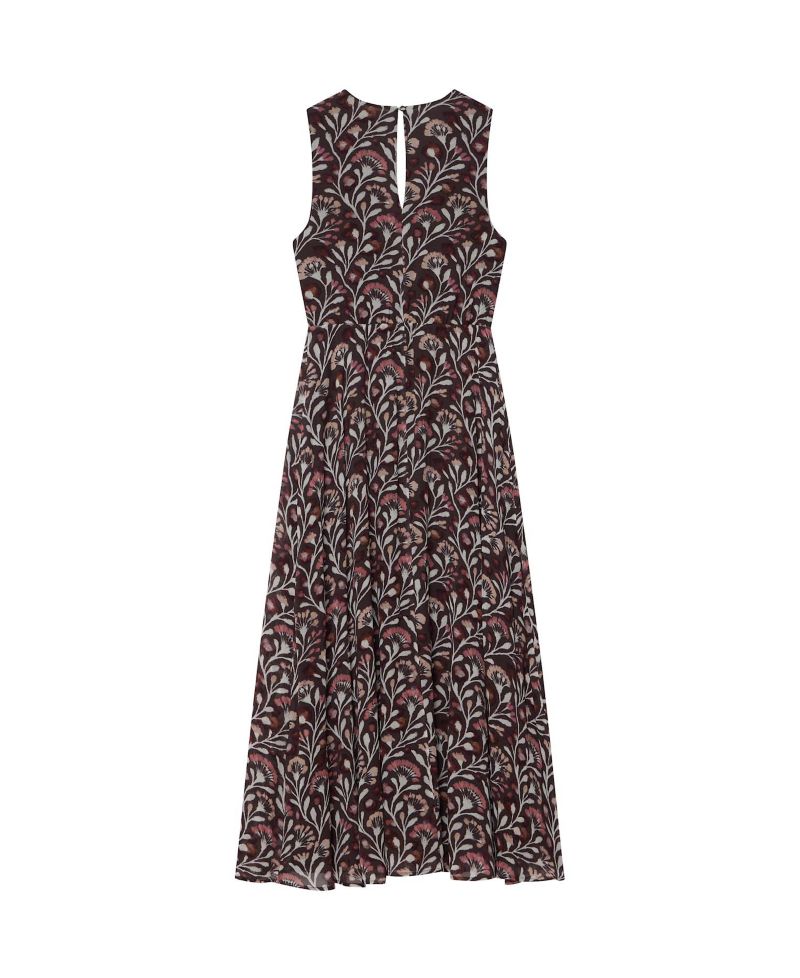 Women's Floral-Print V-Neck Maxi Dress