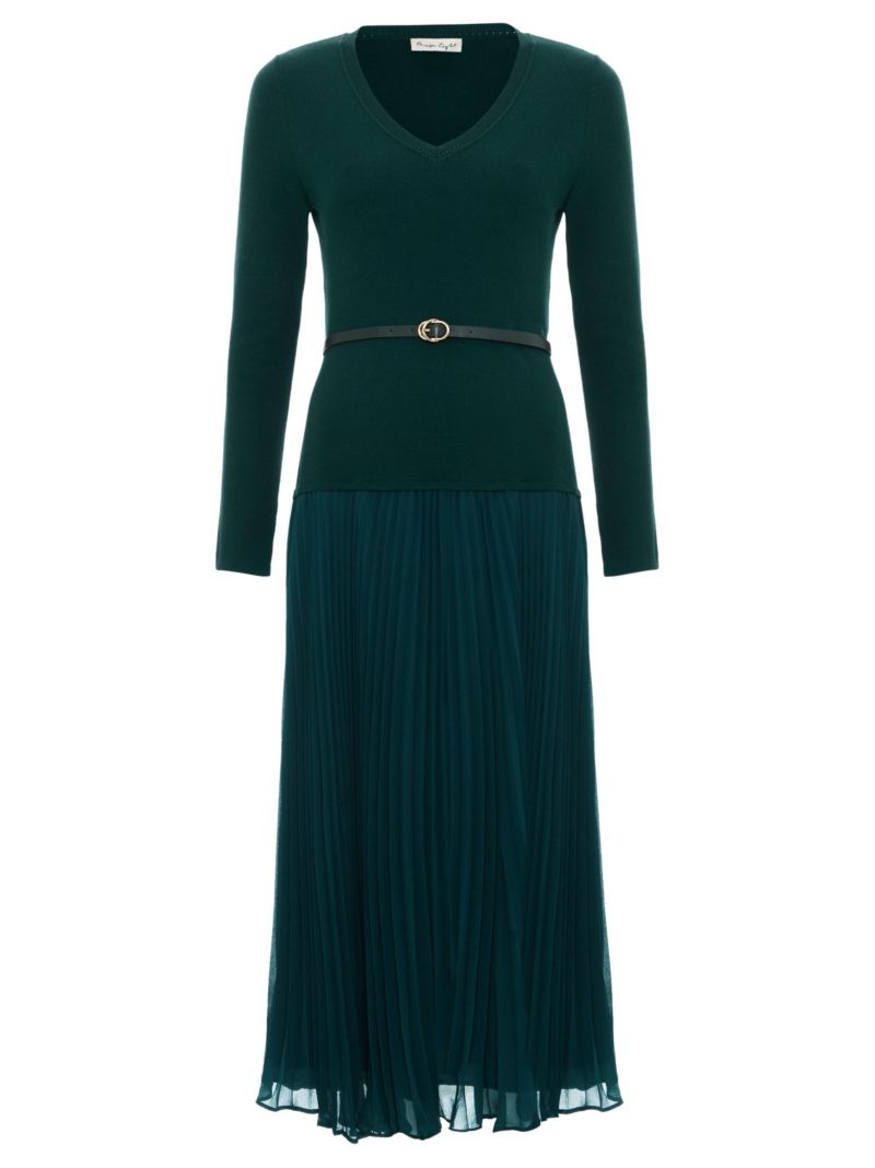 Women's Kai Knit V-Neck Midi Dress