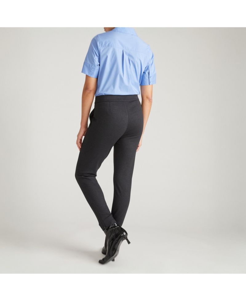 Plus Size Moro Pocket Denim Look Ponte Pants