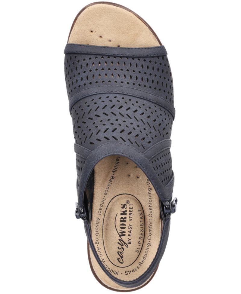 Easy Street Women's Evan Open Toe Platform Sandals