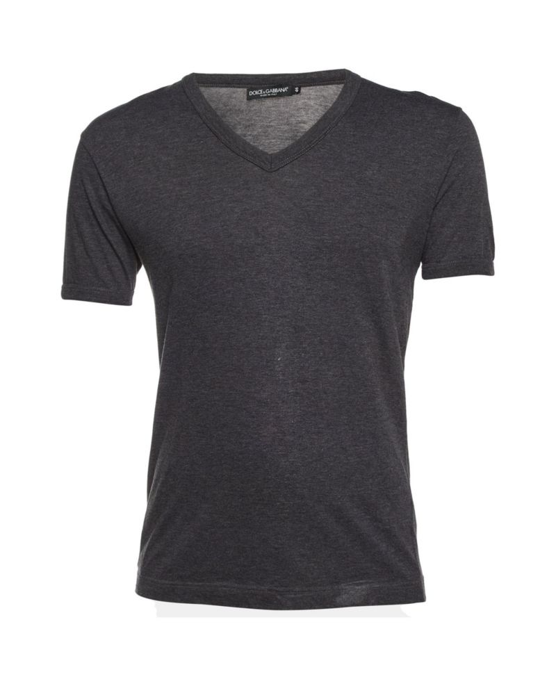 Women's Men's Heathered Cotton V-Neck T-Shirt