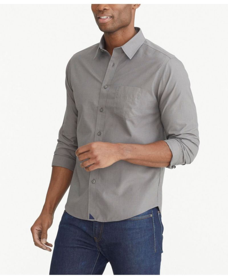 Men's Regular Fit Wrinkle-Free Sangiovese Button Up Shirt