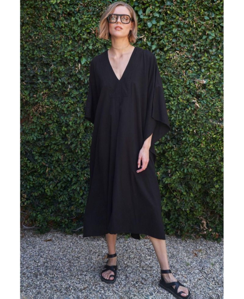 Women's Ocean+Main Cotton Midi Caftan